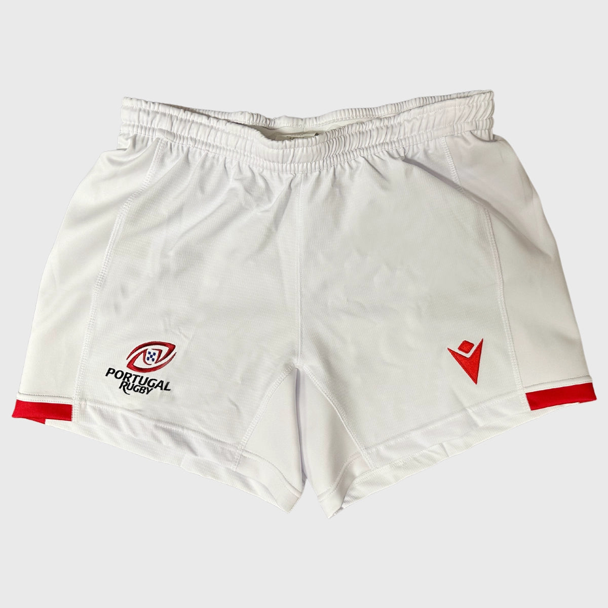 Portugal Men's Home Rugby Shorts 2024/25 - Macron Official Jersey - Comfortable Athletic Wear for Rugby Training & Match