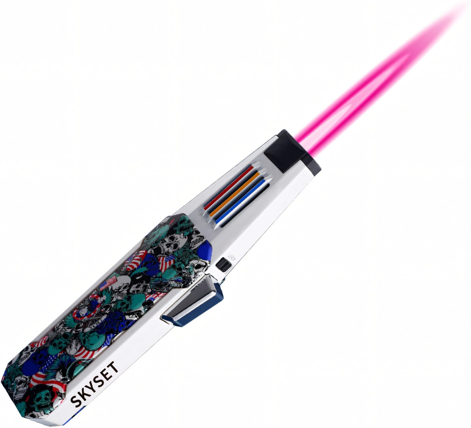 Butane Torch Lighter - Windproof Refillable Adjustable Flame Culinary Torch for BBQ, Kitchen Baking, Creme Brulee, Desserts, Soldering & DIY Crafts (Butane Not Included)