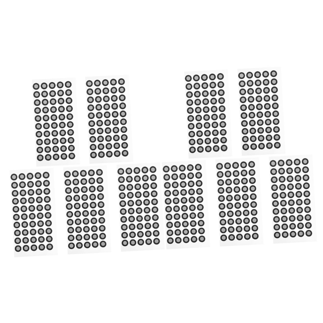 Jojofuny 10 Sheets Scanner Reflective Film Stickers - High Visibility Marking Points for 3D Scanning, Logo Reference & Pet Sign Identification | Perfect for 3D Modeling, Object Scanning & Industrial Applications