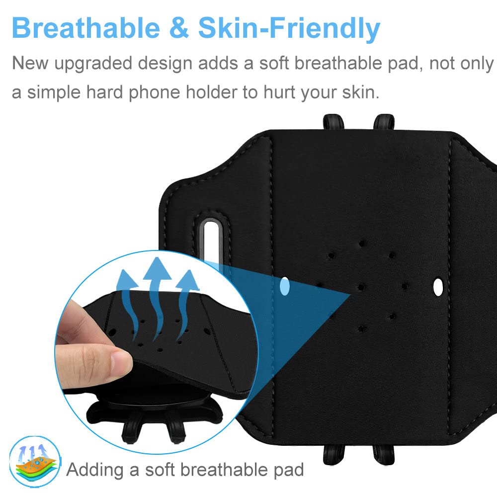 Sports Armband for iPhone 16/15/14/13/12 Pro Max & Samsung Galaxy S25/S24/S23 Ultra - Universal Phone Holder for 4.7