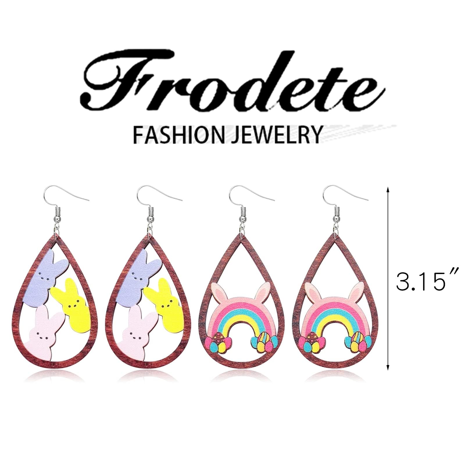 Easter Bunny Earrings for Women - Cute Rabbit Stud Earrings - Easter Gifts for Her - Perfect for Easter Party, Spring Outfits & Holiday Accessories