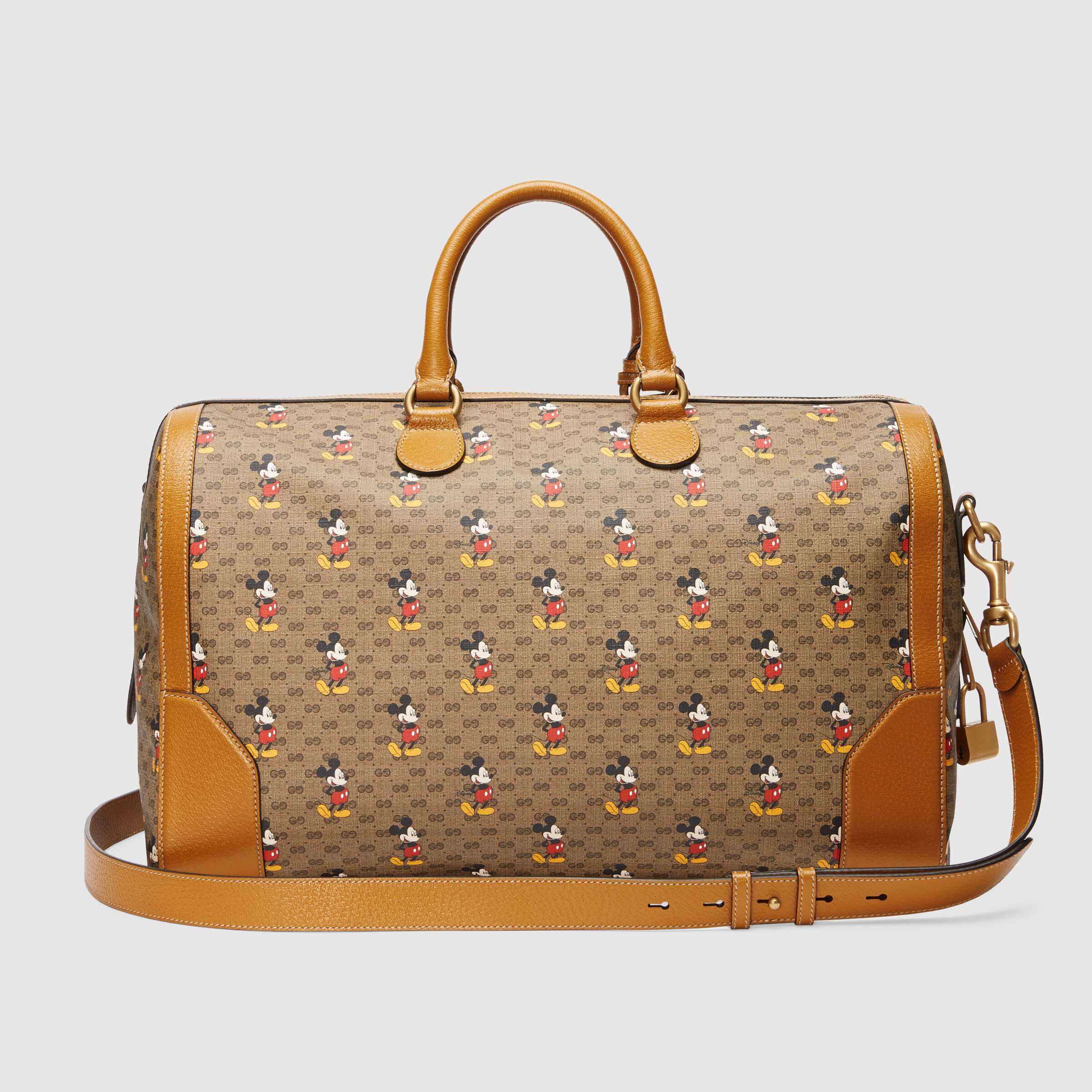 Gucci Disney x Gucci Medium Travel Duffle Bag for Women & Men - Perfect for Weekend Getaways, Gym & Airplane Carry-On Luggage