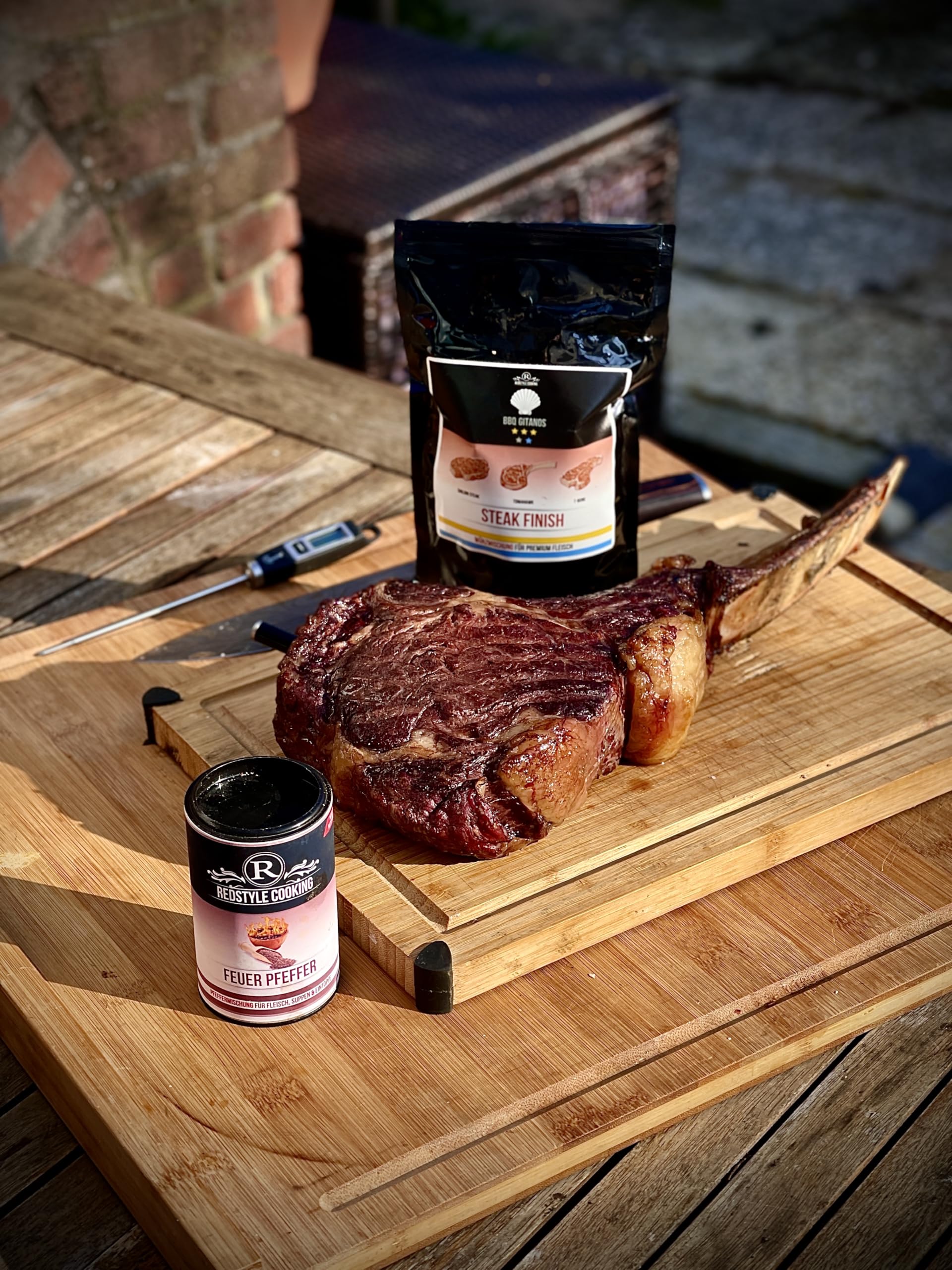 Premium Steak Finishing Salt by RedStyle - Gourmet Seasoning for Perfectly Cooked Steaks, Ribs & BBQ - Ideal for Grilling, Roasting & Home Cooking