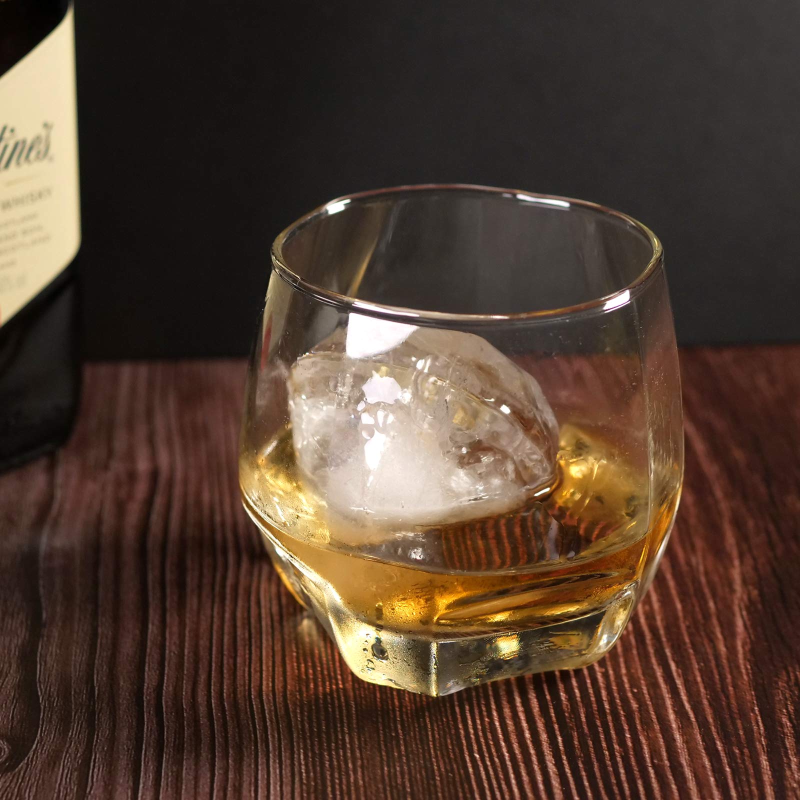 Premium 2-Pack Diamond Ice Cube Molds for Whiskey, Cocktails & Drinks - Slow Melting, Long-Lasting Chill - 2.5x1.8 Inch - Grey & Black - Perfect for Home Bars, Parties & Gift Giving