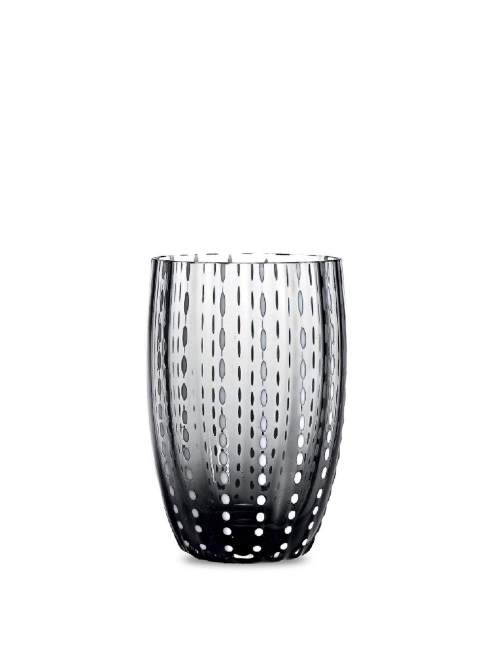 Premium Zafferano Grey Grigio Beverage Pearl Glasses - Set of 6 for Elegant Cocktails & Home Bar Decor