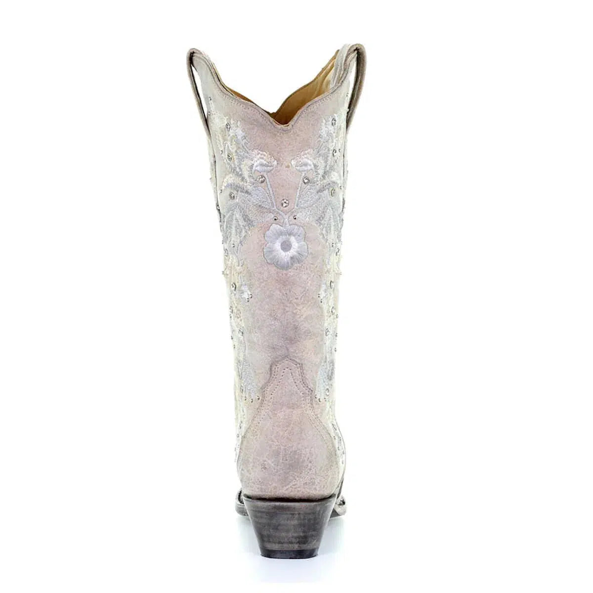 A3521 M Corral Women's White Western Cowgirl Boots - Genuine Chowhide Leather - Perfect for Rodeo, Country Dancing & Cowgirl Fashion