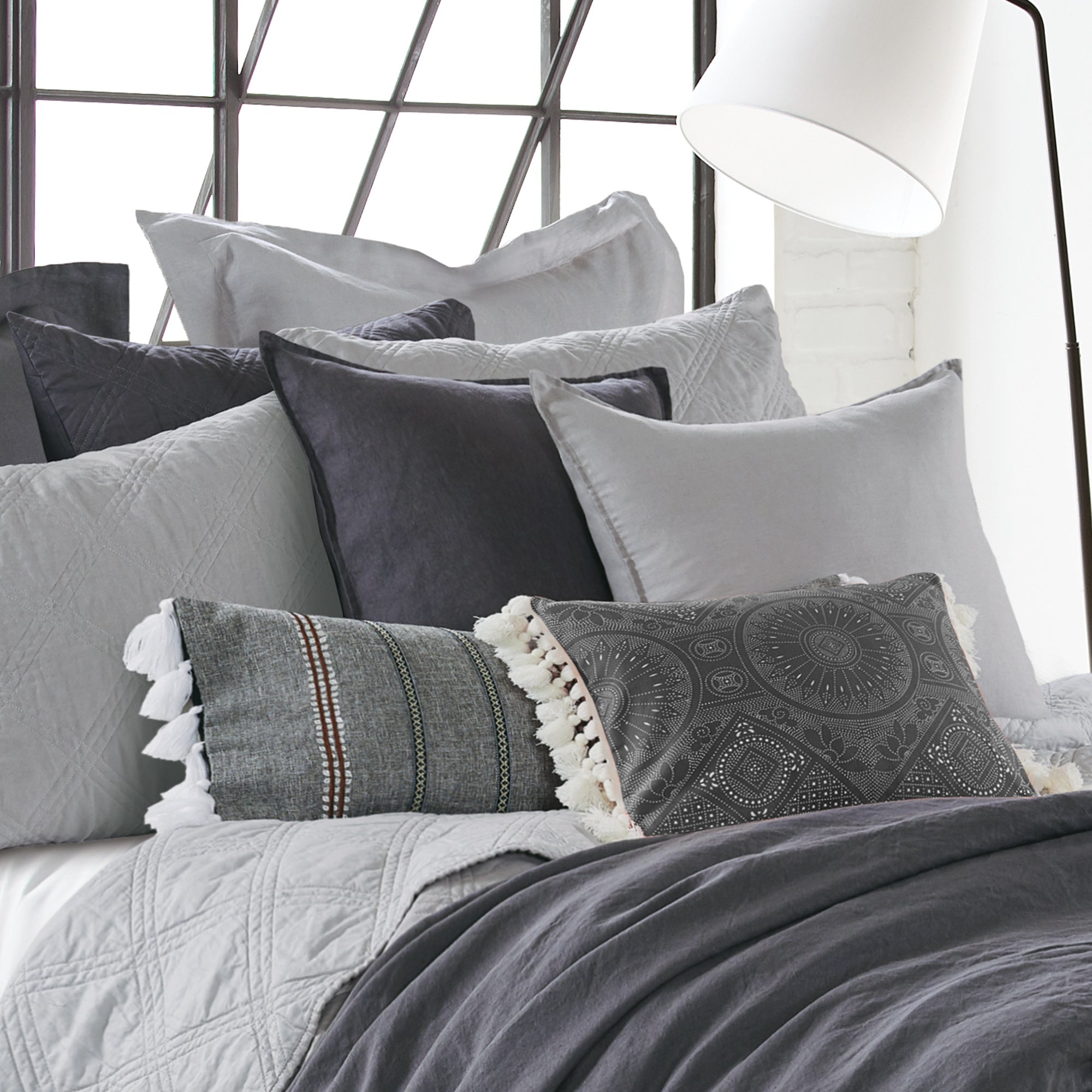 Premium Washed Linen Sham - Soft & Breathable Pillow Cover for Bedroom Decor - Perfect for Master Bedroom, Guest Room & Cozy Home Styling