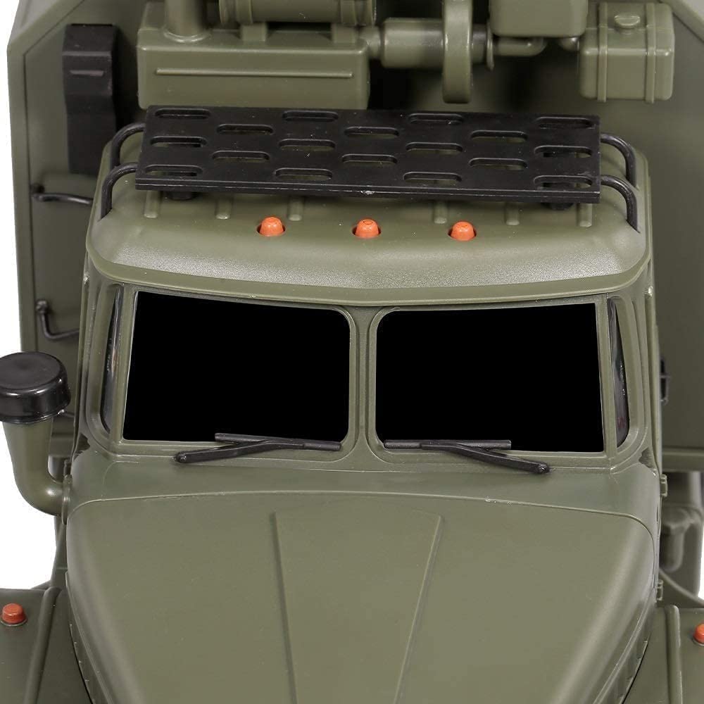 1:16 Scale RC Military Truck - 6WD Off-Road Remote Control Army Vehicle with 2.4Ghz, Electric Toy for Adults & Kids | Perfect for Outdoor Play, Military Simulation & Gift Giving