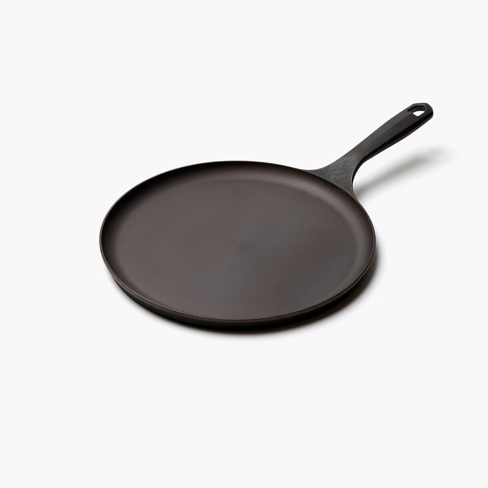 Premium No.9 Round Cast Iron Griddle - Heavy Duty Pre-Seasoned Skillet for Stovetop, Oven & Outdoor Cooking - Perfect for Pancakes, Steaks & Camping