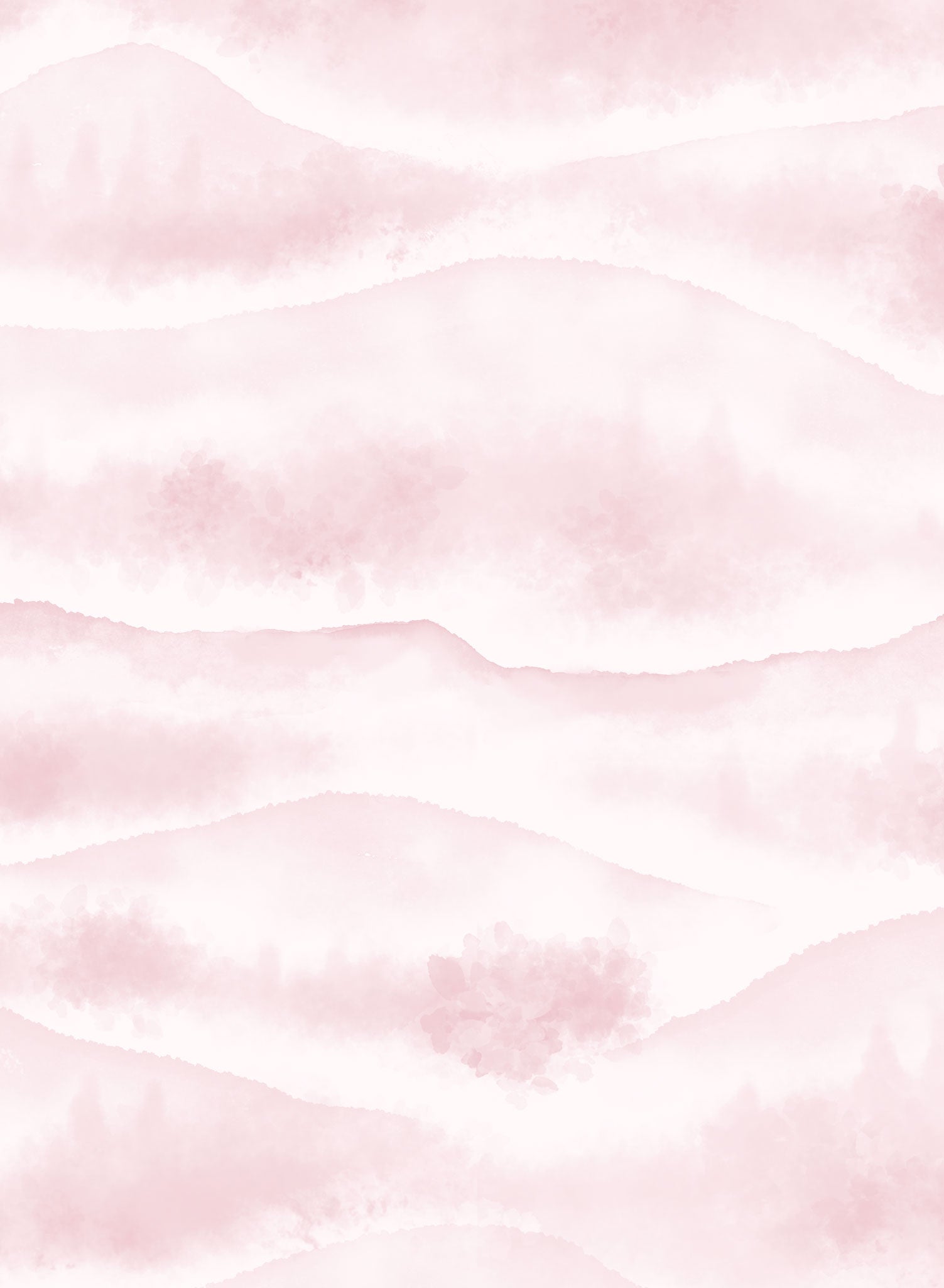 Hillside Lullaby Wallpaper - Nature Inspired Floral Wall Mural for Nursery, Bedroom & Living Room Decor