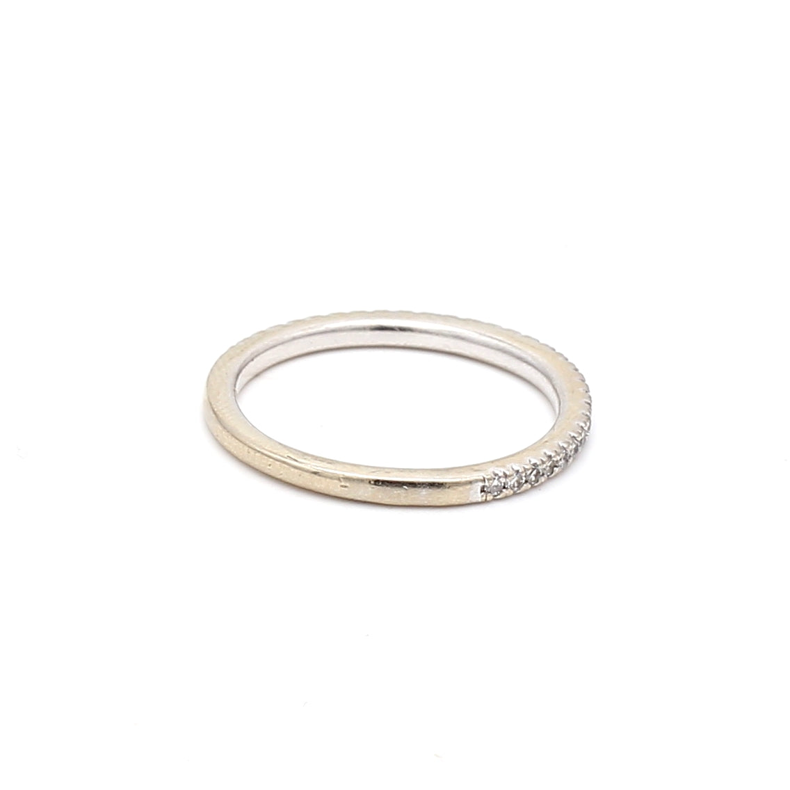 0.09 Carat Round Brilliant H SI1 Diamond 14K White Gold Engagement Ring - Perfect for Wedding, Proposal & Anniversary Gifts