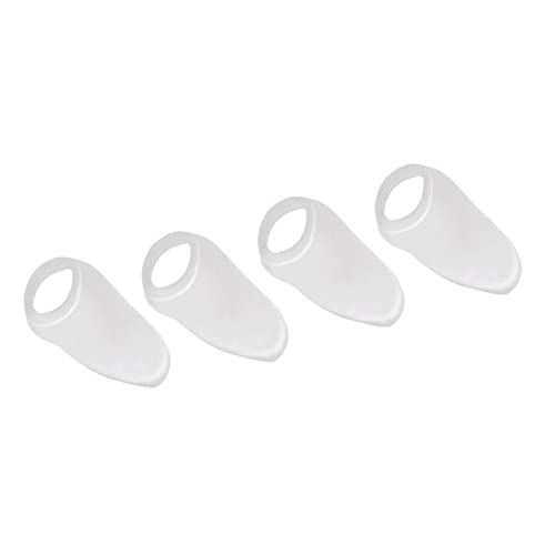 4 PCS Gel Bunion Protector Pads & Cushions - Big Toe Bunion Guard for Pain Relief from Friction, Pressure - Transparent One Size - Perfect for Walking, Running & Everyday Comfort