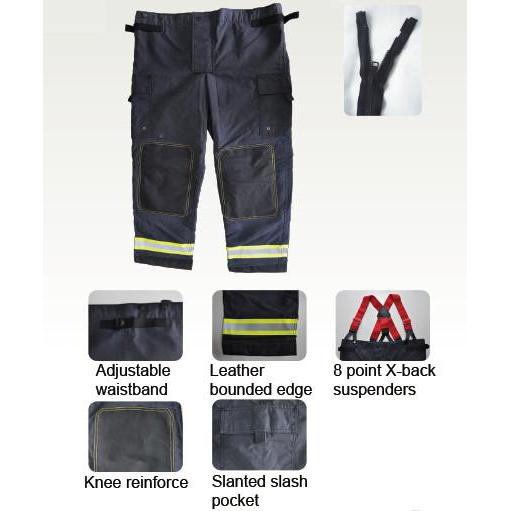 Lakeland Fire Fighting Suit - Professional Firefighter Gear Set (Coat & Pants) - Flame Resistant & Heat Protective for Emergency Rescue & Industrial Safety