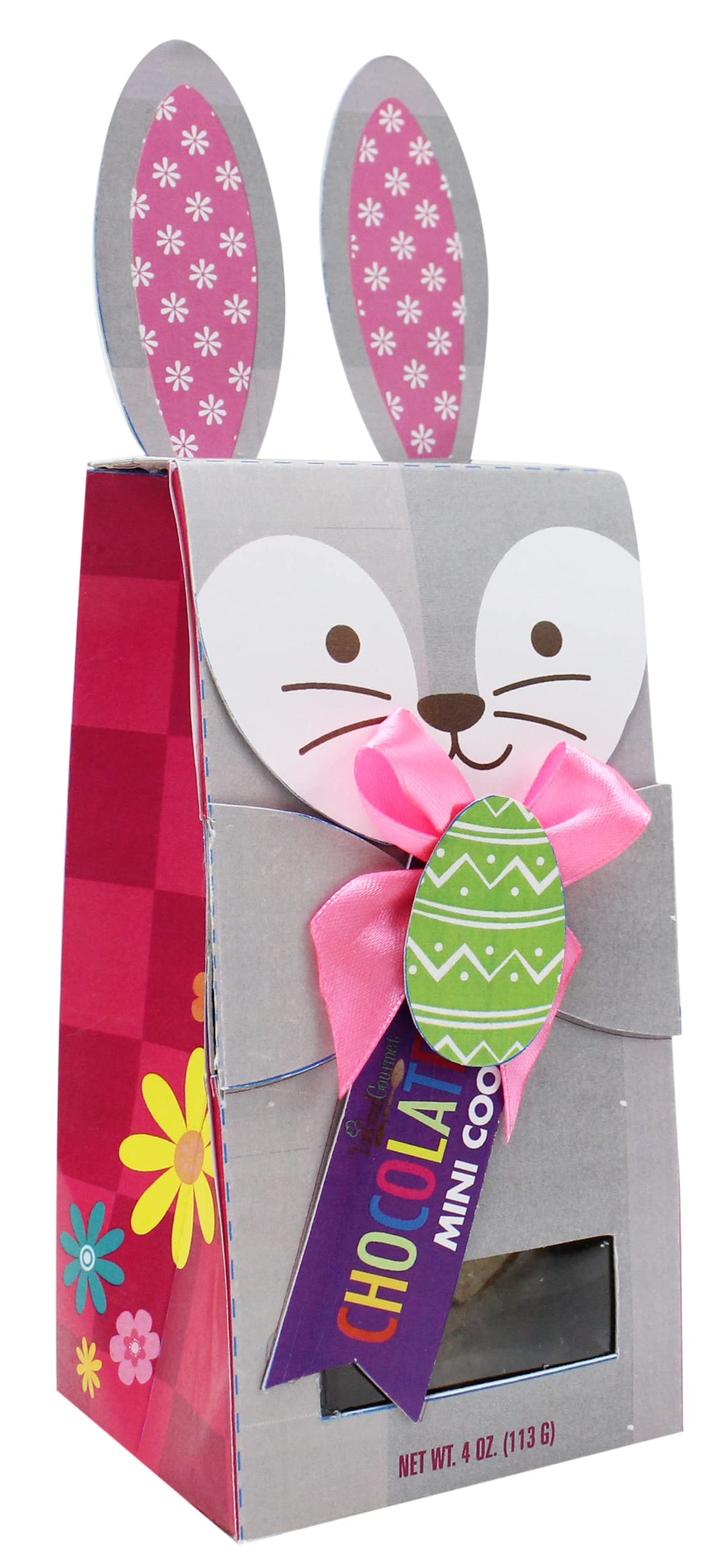 Too Good Gourmet Chocolate Chip Easter Bunny Cookies - 4 Pack of Mini Bite Size Soft Baked Treats | Delicious Dessert Snacks for Easter Gifts, Parties & Holiday Celebrations | Perfect for Kids, Office Treats & Easter Baskets