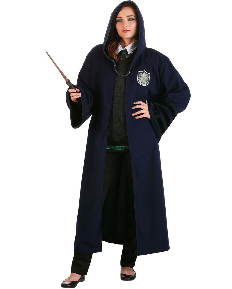 1920s Vintage Slytherin Robe for Adults - Harry Potter Inspired Wizard Costume - Perfect for Halloween, Cosplay, and Themed Parties
