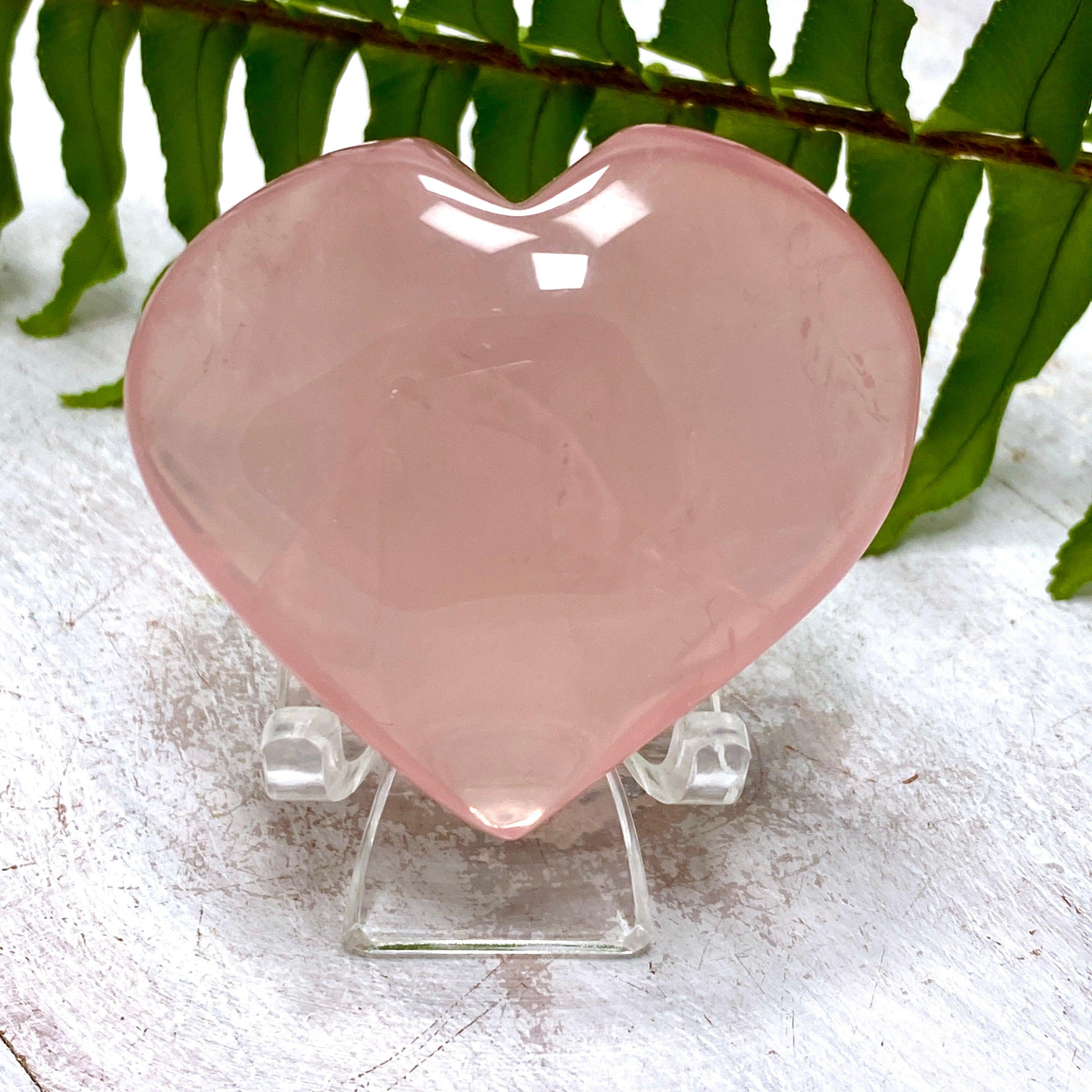 Rose Quartz Heart RQH 04 - Natural Healing Crystal for Love & Harmony - Perfect for Meditation, Home Decor & Gifts