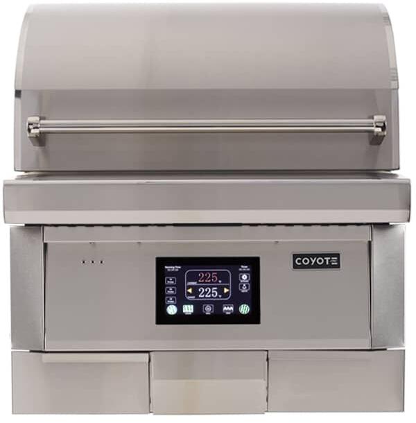 28 Inch Built-In Pellet Grill with 800 sq. in Grilling Area, Stainless Steel Construction & Warming Rack - Perfect for Backyard BBQs, Tailgating, and Outdoor Cooking | C1P28