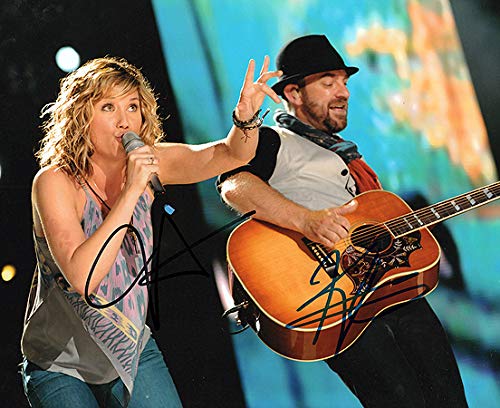 SUGARLAND (Jennifer Nettles & Kristian Bush) 8x10 Autographed Music Photo - Signed In Person - Perfect for Music Memorabilia Collection & Fan Display