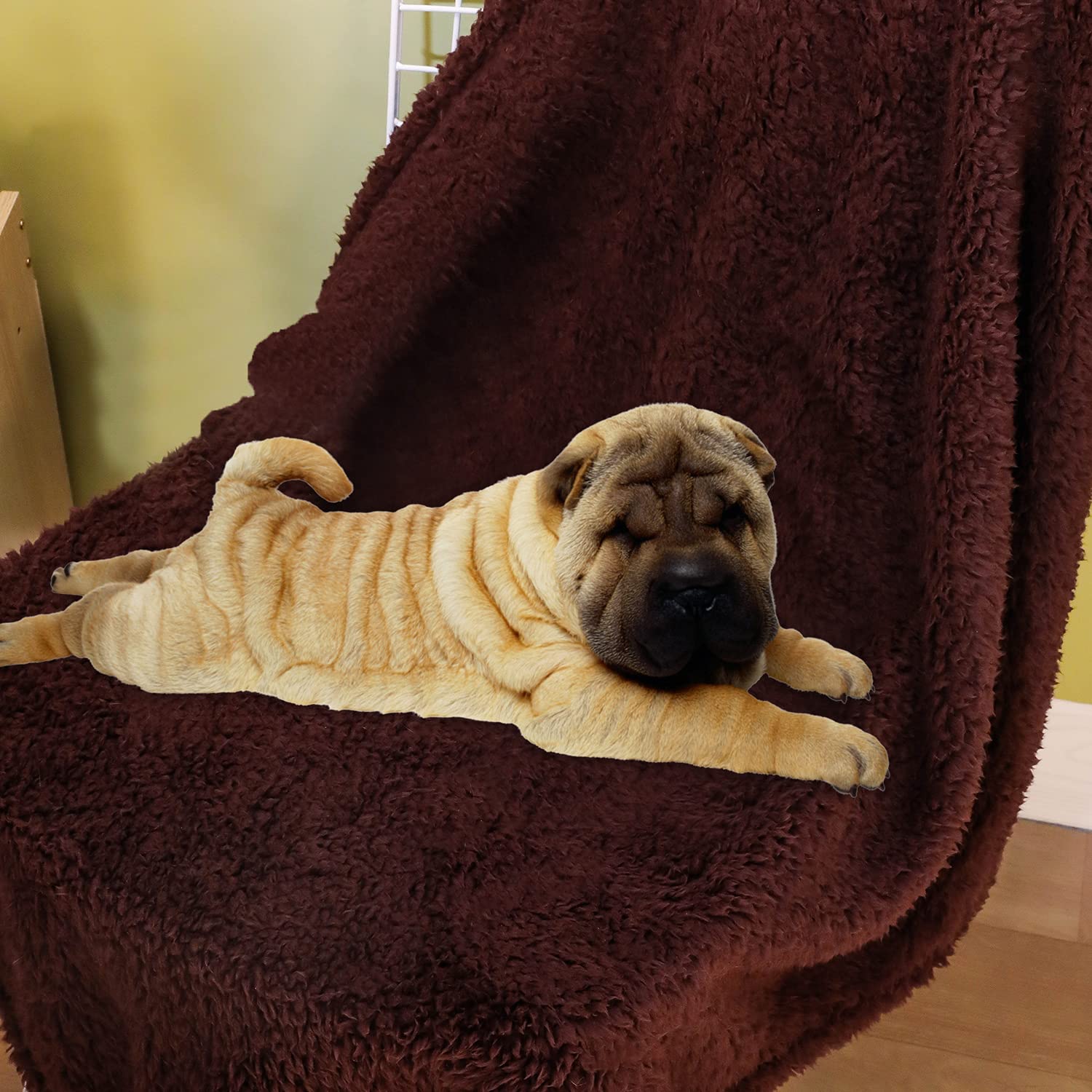 2 Pack Soft Sherpa Fleece Pet Blanket for Small Dogs & Cats - Warm Cozy Throw Blanket for Sofa, Couch, Bed - Durable Pet Bed Cover & Floor Mat (24