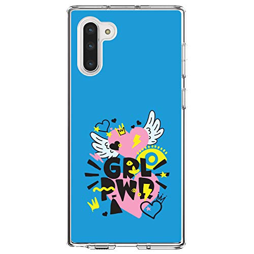 Girl Power - GRL PWR - Pink, Blue, Yellow On Clear Case