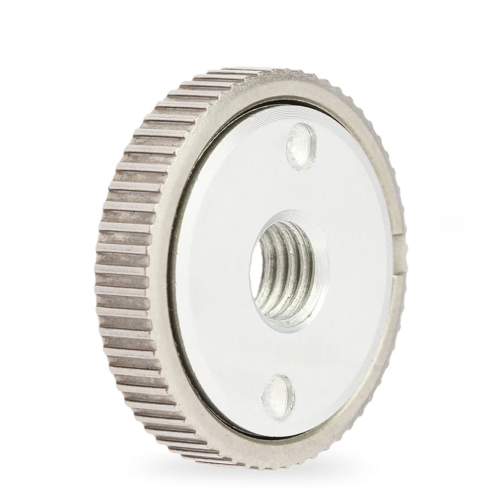 M14 Angle Grinder Replacement Locking Plate Chuck - Quick Clamping Nut Device (JA55, Grey) for Secure Blade Attachment - Perfect for Metal Cutting, Woodworking & DIY Projects