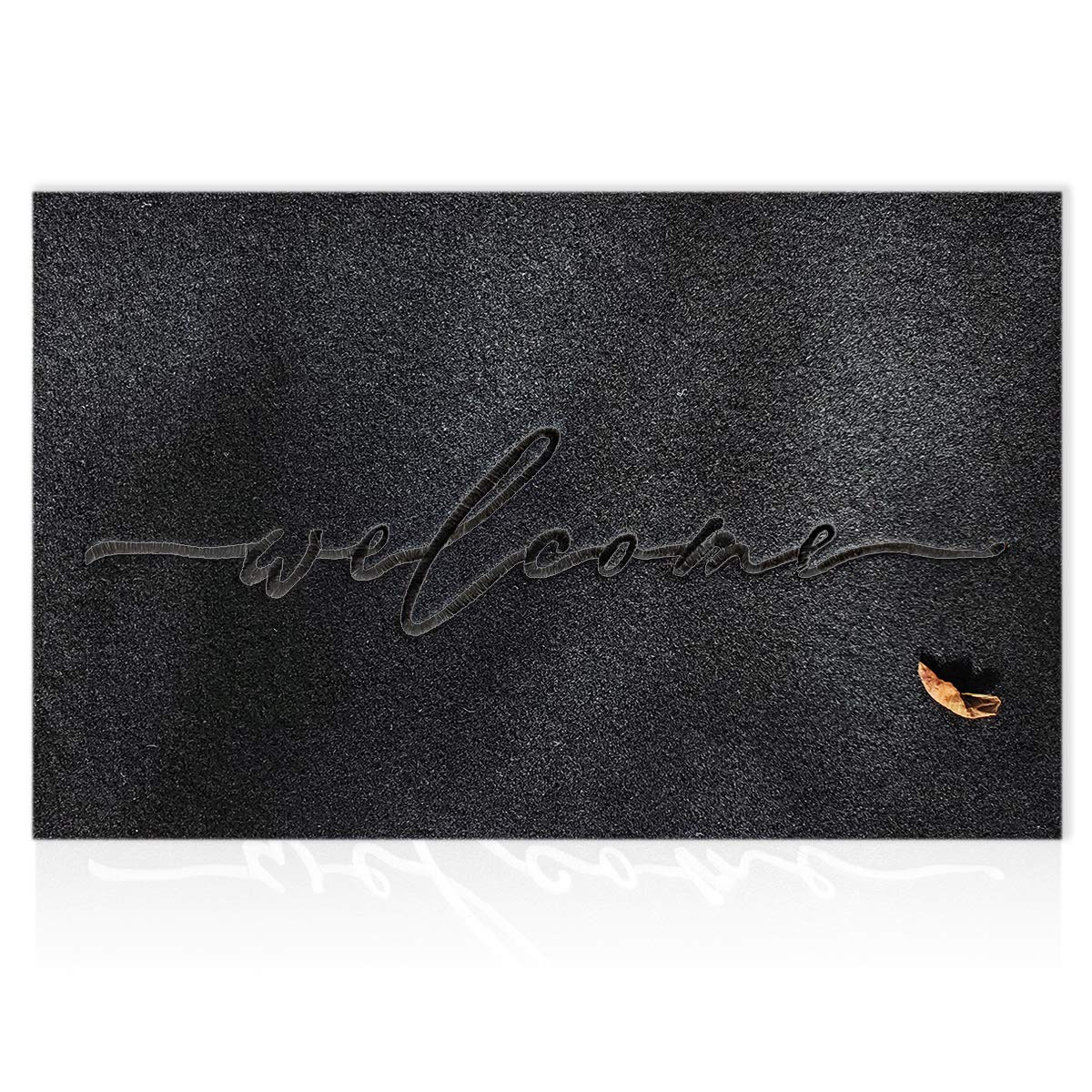 AAZZKANG Non-Slip Welcome Mat for Outdoor/Indoor Use - Durable Rubber Backing, Easy to Clean Doormat for High Traffic Areas - Perfect for Front Door, Entryway, Patio & Mudroom