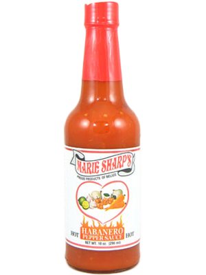 Marie Sharp's Hot Habanero Pepper Sauce - 10 Oz Bottle (Pack of 12) | Spicy Flavor for Tacos, Wings, Burgers & Mexican Food | Gluten-Free & Vegan Hot Sauce