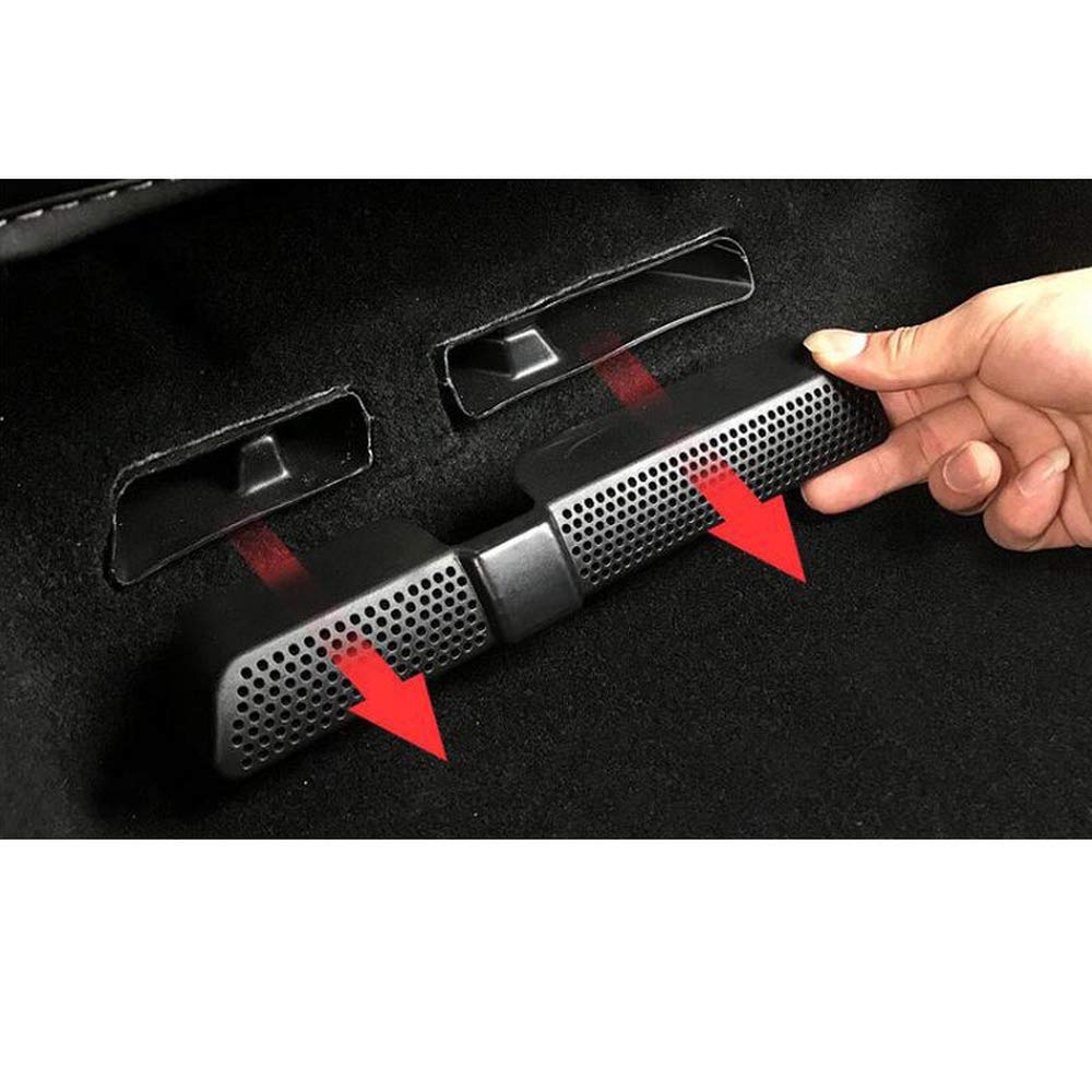 2Pcs Car Air Vent Covers for SEAT Ateca 2016-2018 Models - Rear Seat AC Vent Grille Mesh Protector - Durable Interior Air Duct Accessories for Back Seat Comfort & Dust Protection