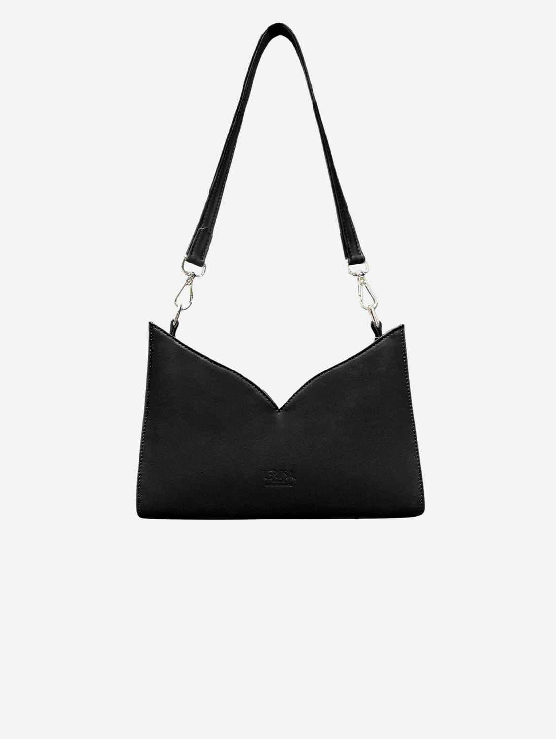 Lerisa Vegan Grape Leather Crossbody Bag for Women - Stylish Black Purse for Everyday Use, Work, and Travel