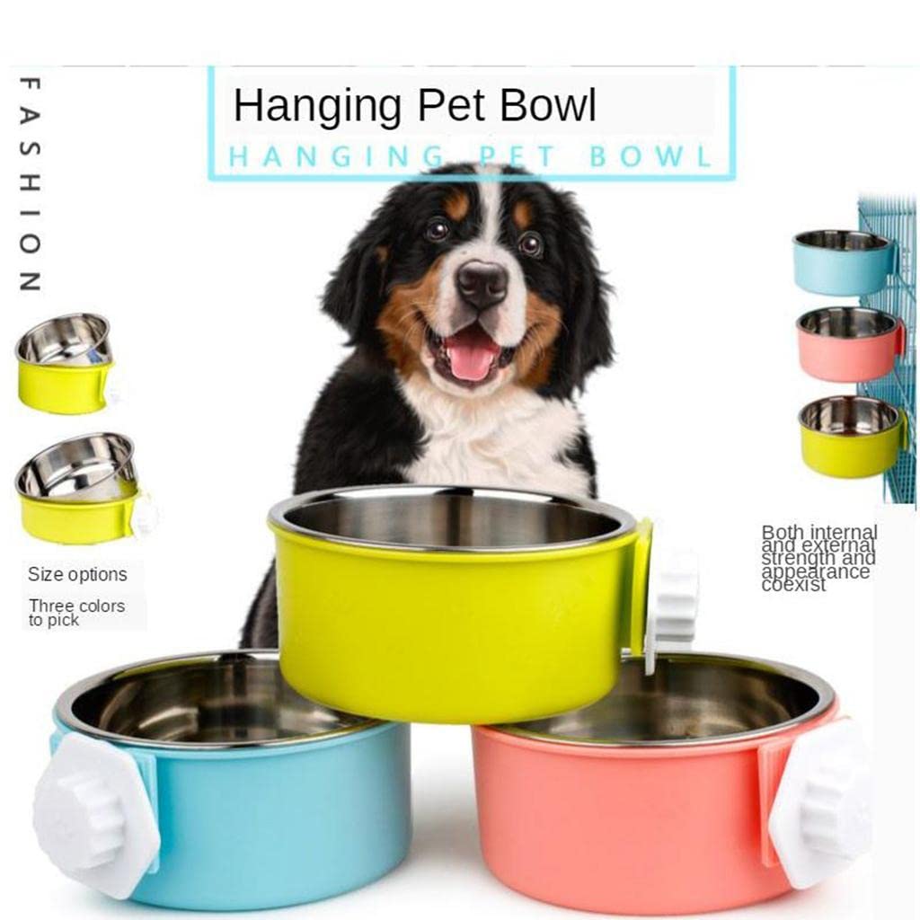 SECRET DESIRE Hanging Pet Bowl for Cats & Dogs - Elevated Raised Food & Water Dish for Small Pets, Blue - Perfect for Home, Travel, and Outdoor Use