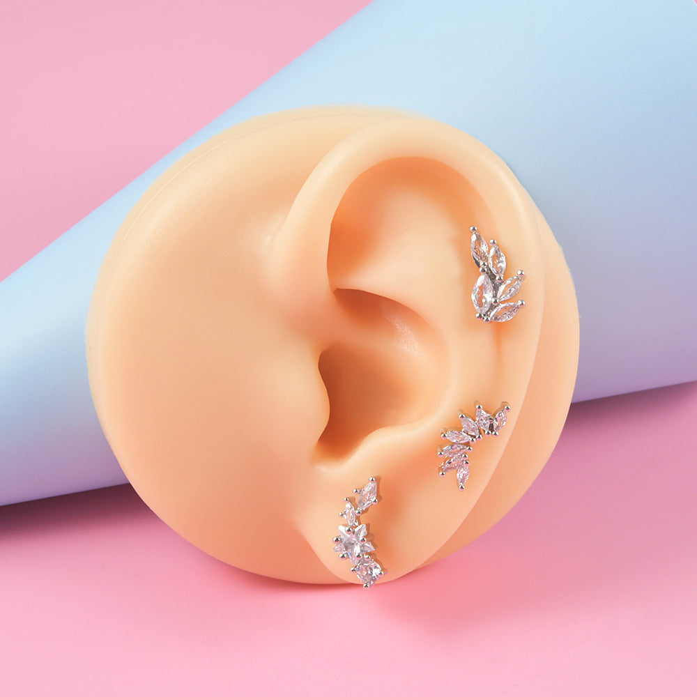 20G Cartilage Long Star Stud Earrings - Hypoallergenic Stainless Steel Body Jewelry for Women | Perfect for Piercing, Daily Wear & Special Occasions