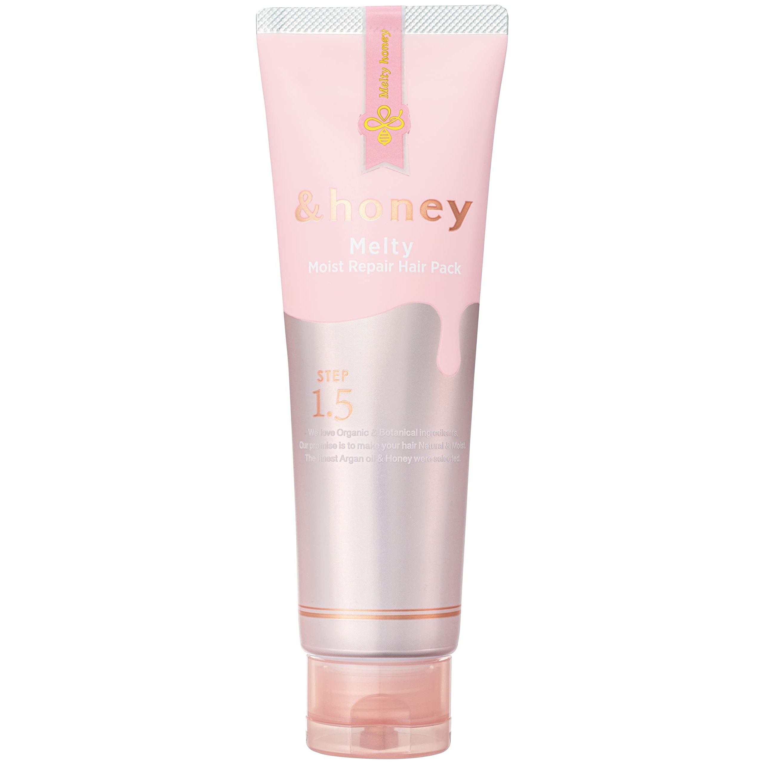 Honey Melty Moist Repair Hair Pack 1.5 - Japanese Deep Conditioning Hair Mask with Honey (130g) for Dry, Damaged Hair - At-Home Hair Treatment for Shiny, Soft Locks