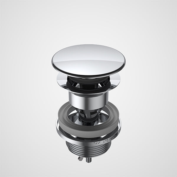 Caroma Urbane II Basin Dome Pop Up Plug & Waste Chrome - Premium Bathroom Sink Drain for Modern Homes, Perfect for Bathroom Renovations & Upgrades