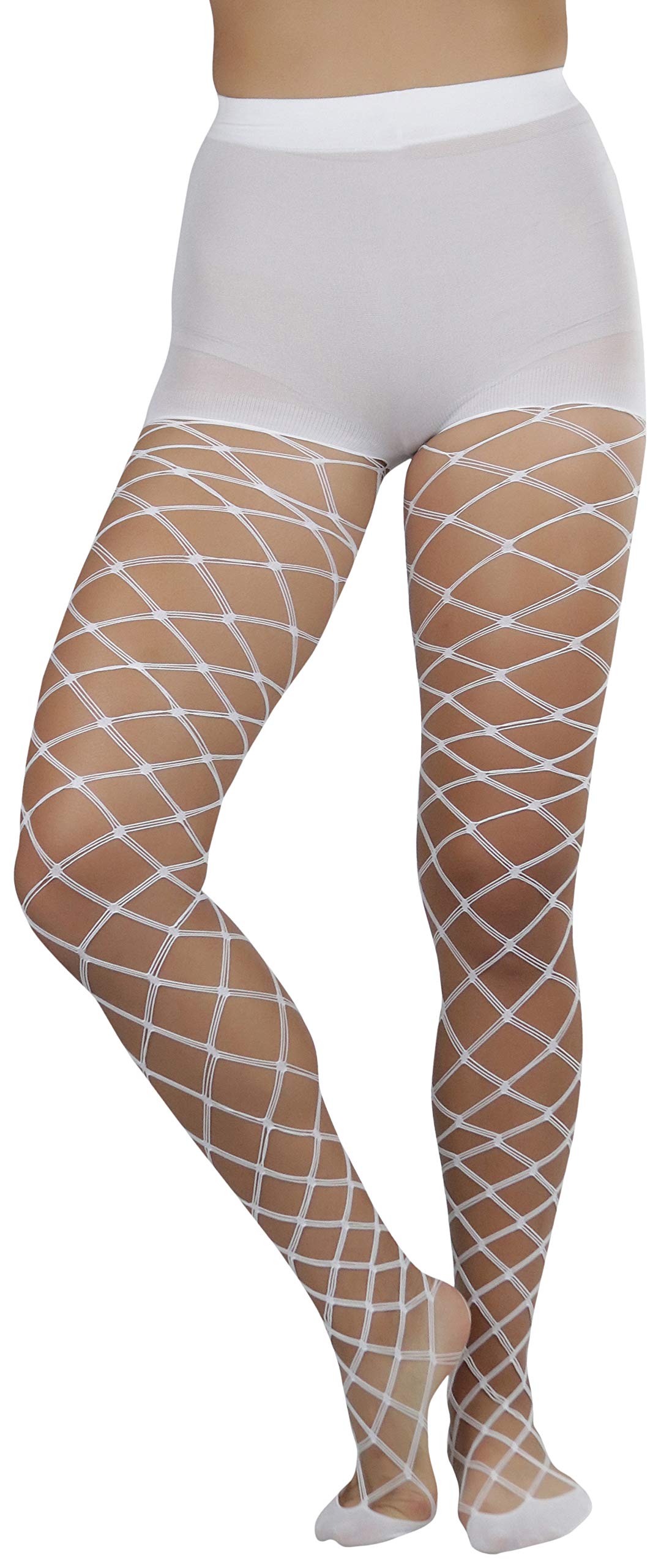 ToBeInStyle Women's Diamond Mesh Pantyhose - Sexy Sheer Stockings for Party, Date Night & Special Occasions