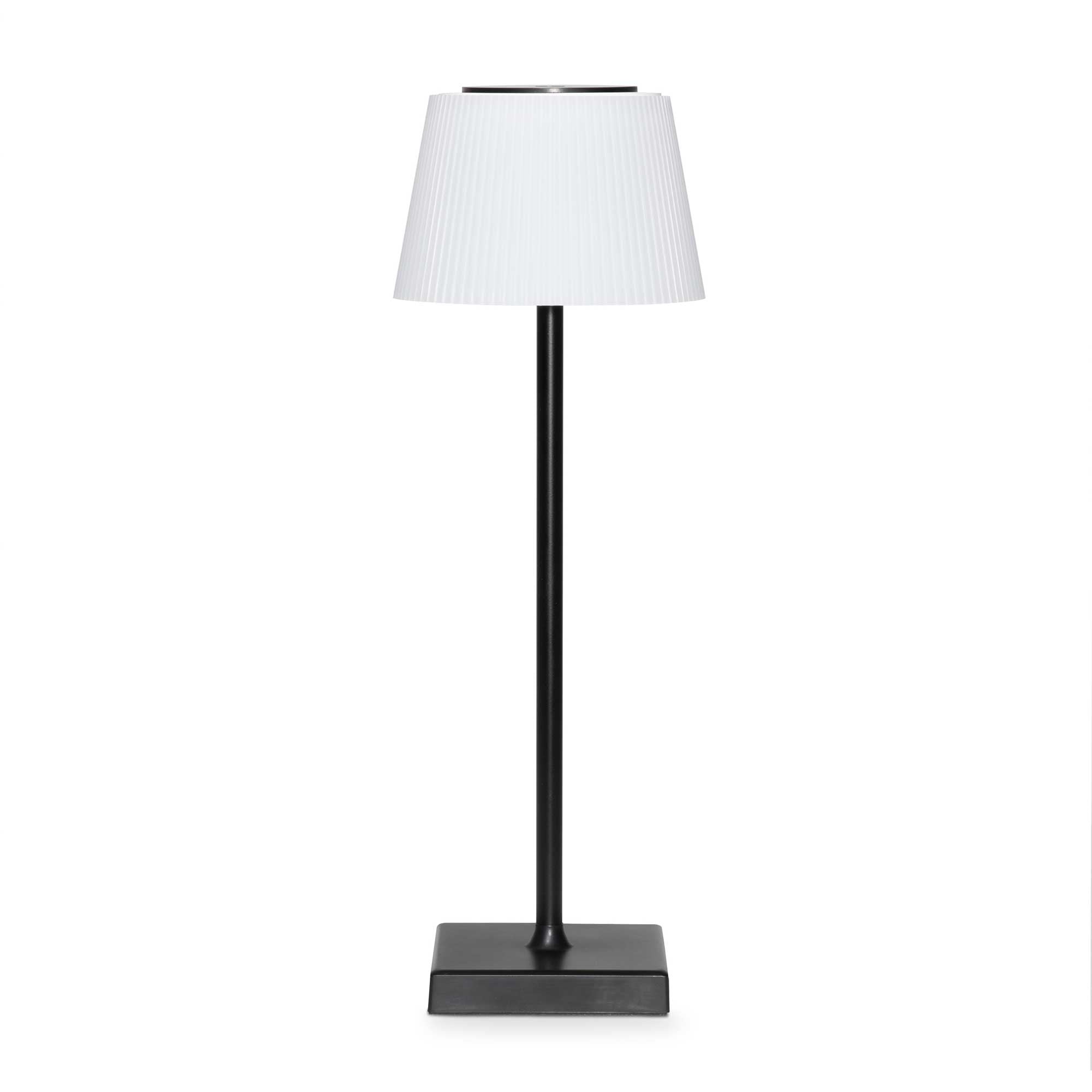 Rechargeable LED Table Lamp with RGB Color Changing - Portable Desk Light for Home, Office, Restaurant - Black (Model DH212) - Perfect for Bedroom Nightstand, Study Room, and Cafe Ambiance Lighting