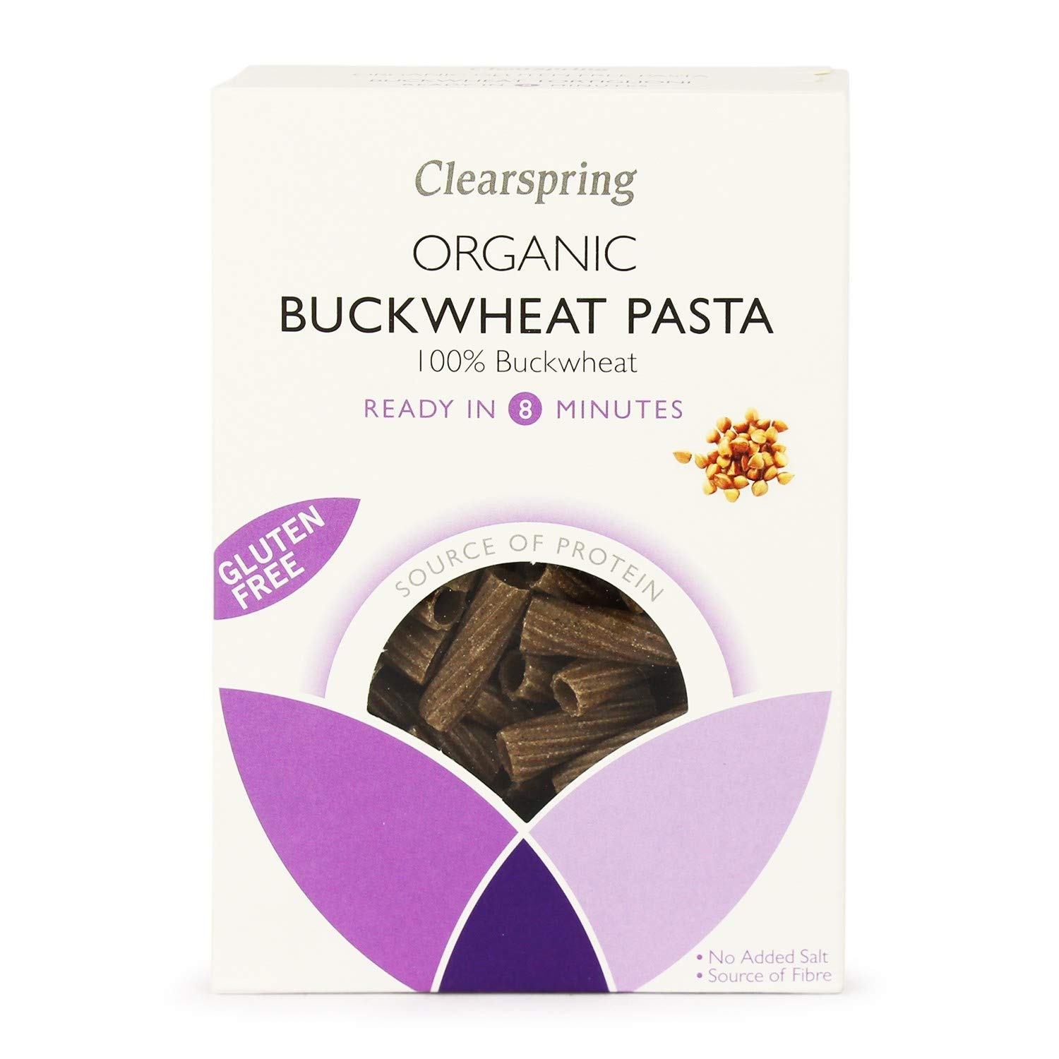 Organic Gluten-Free Buckwheat Tortiglioni Pasta 250g | Clearspring | Vegan & Wheat-Free Italian Pasta | Perfect for Healthy Meals & Gluten-Free Diets