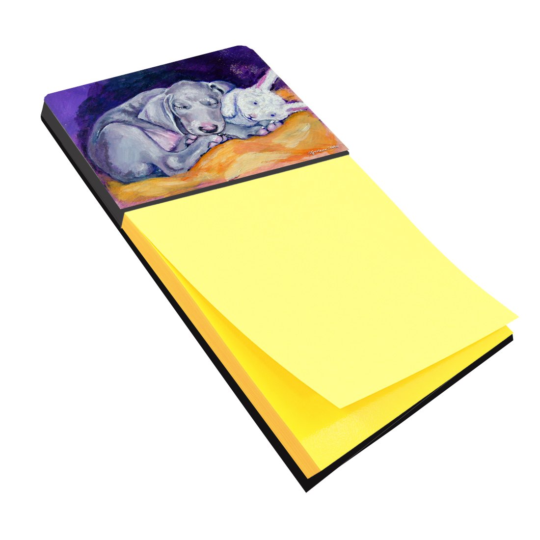 Caroline's Treasures Multicolor Desk Artwork Notepad Holder (7354SN) - Perfect for Office, Home & School Organization & Decor