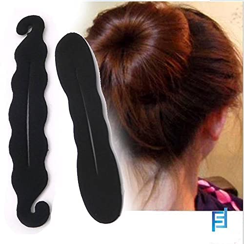 CHANDERKASH 5-Pack Women's Fashion Juda & Hair Extension Maker Combo - Black Hair Accessories for Braiding, Styling & Party Looks