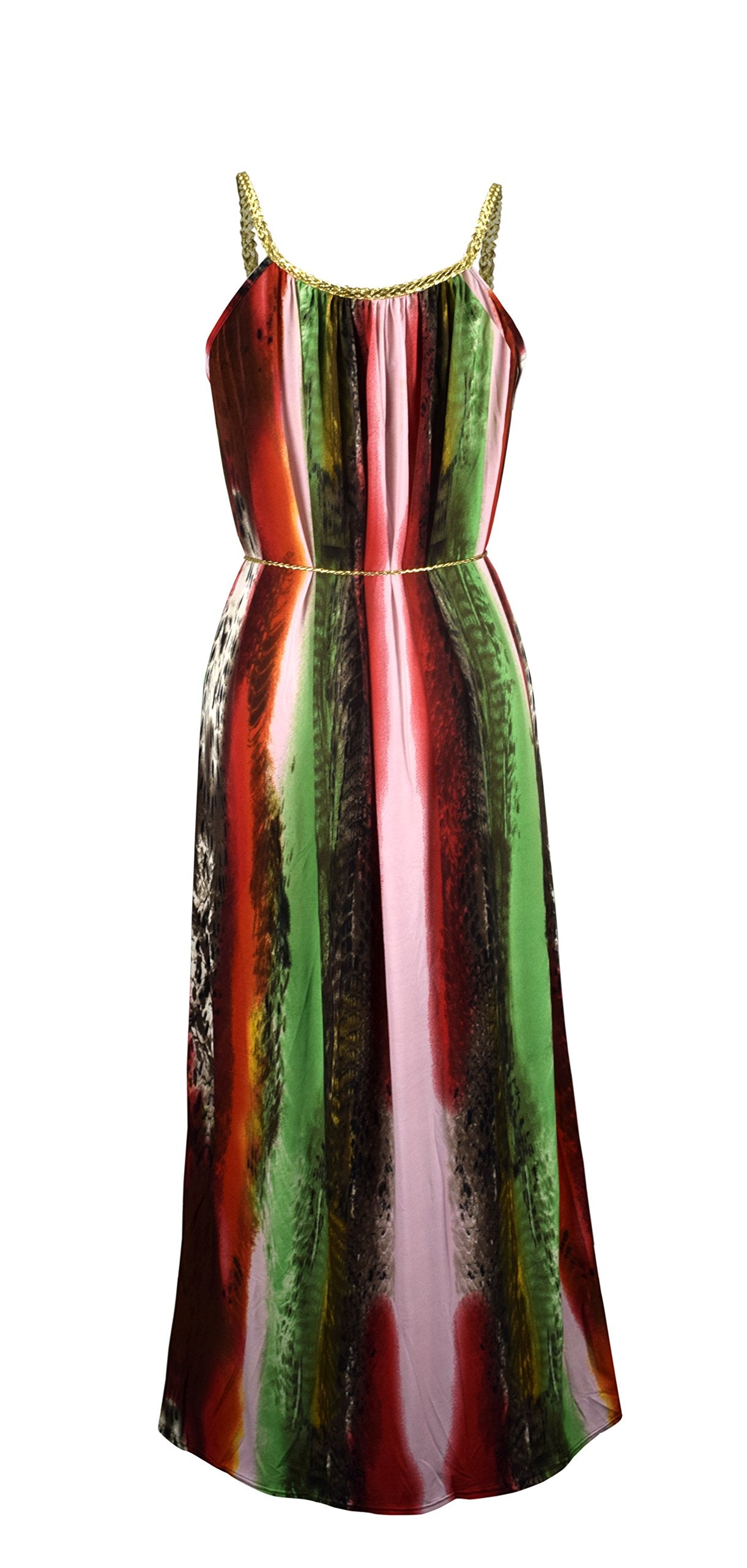 Women's Halter Neck Sleeveless Tropical Print Beach Maxi Dress - Flowy Summer Vacation Dress for Pool Party, Beach Wedding & Tropical Getaway