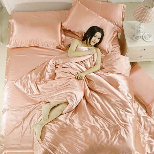Luxury 7-Piece Silk Satin Bed Sheet Set - 18