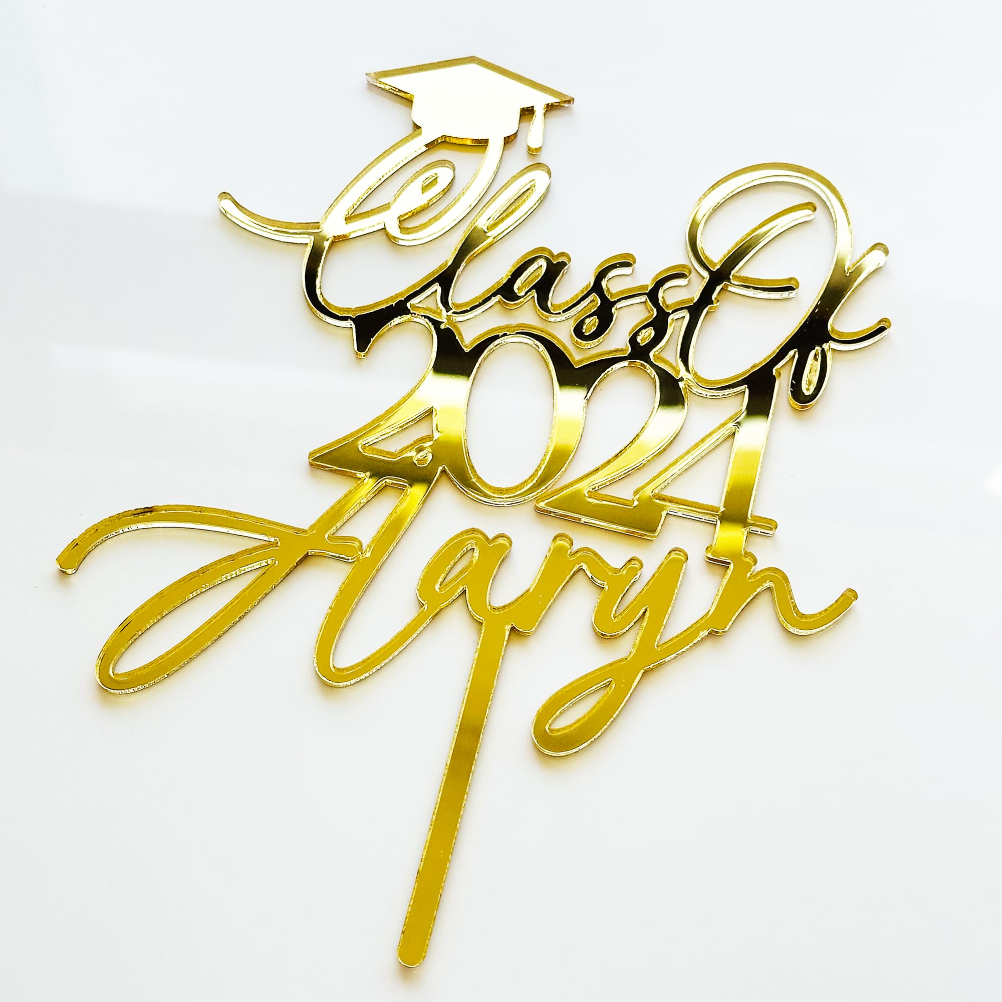 Custom Graduation Cake Topper 2025 - Personalized with Name & Date | Class of 2025 Cake Decorations | Graduation Party Supplies | Perfect for High School & College Graduation Celebrations