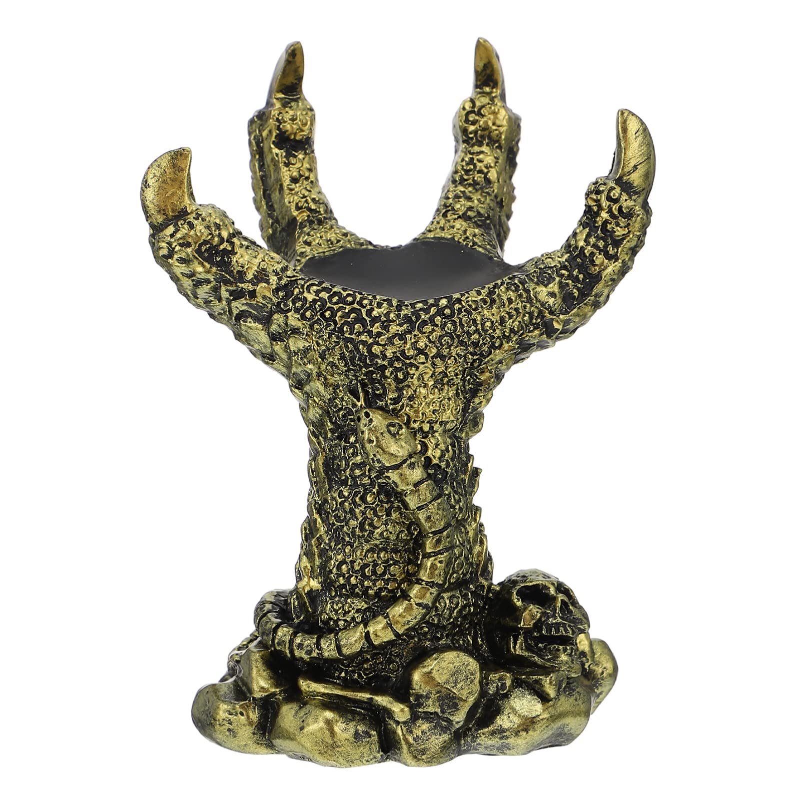 Crystal Dragon Claw Resin Desktop Organizer - Elegant Home & Office Decor for Jewelry, Pens & Small Collectibles | Feng Shui Desk Accessory for Bookshelf or Display Case | Perfect for Organizing Jewelry, Office Supplies & Collectible Display