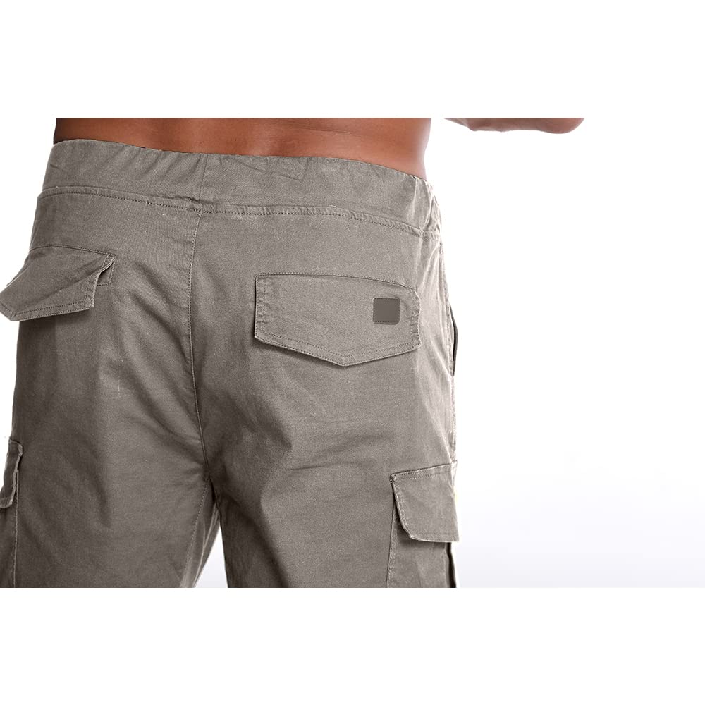 Men's Casual Jogger Pants with Drawstring & Cargo Pockets - Comfortable Sweatpants for Gym, Running, Training & Lounge Wear - Athletic Active Sports Pants for Men