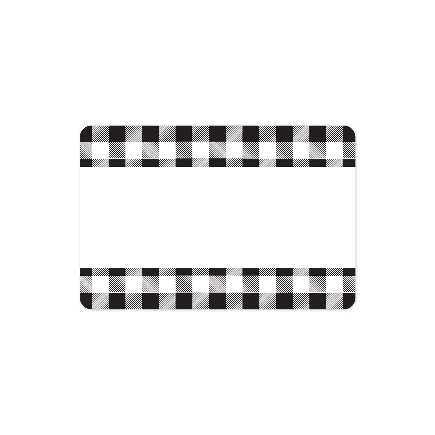 Buffalo Plaid Write-On Pantry Labels - 100 Pack Reusable Waterproof Storage Labels (2