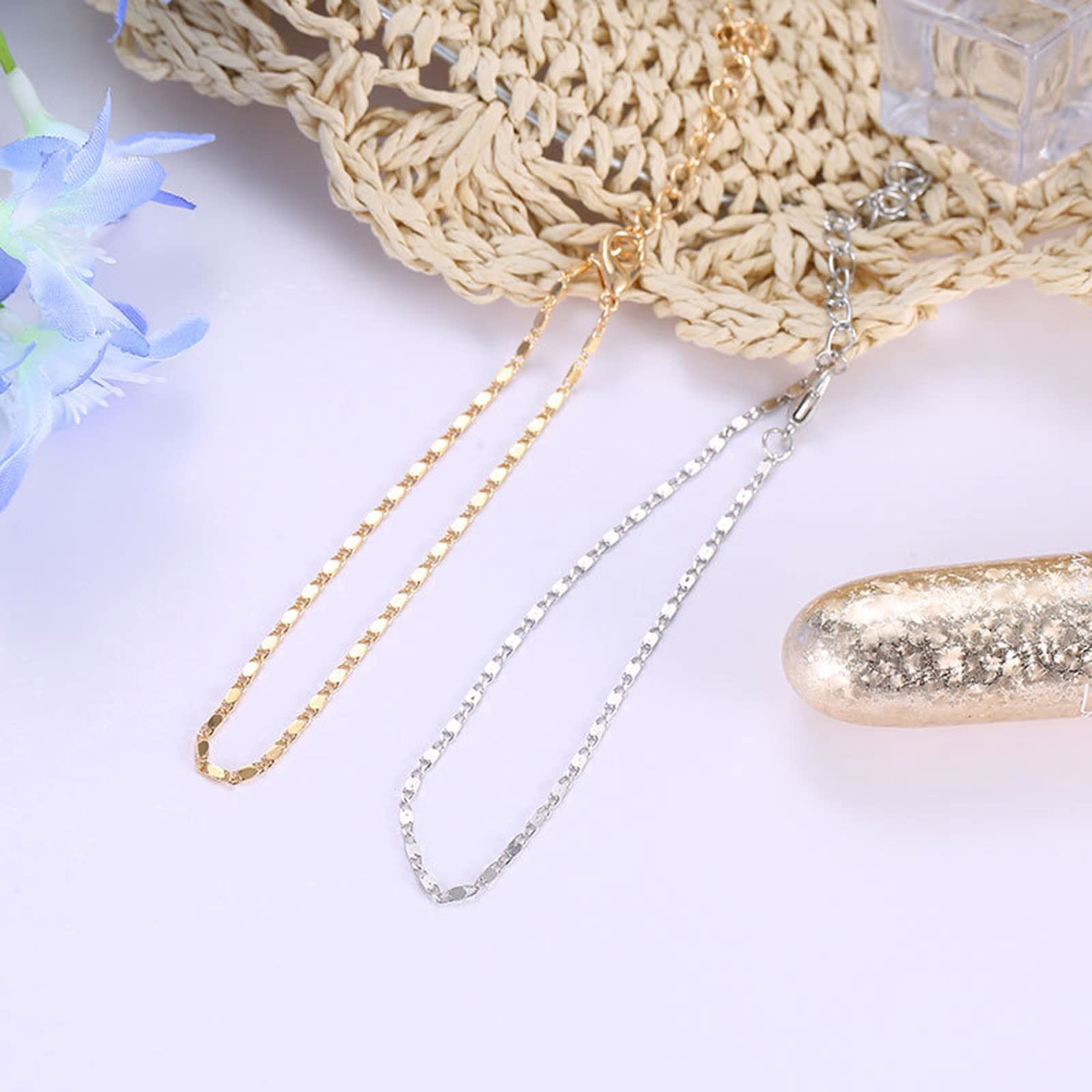 Trendy Women's Metal Chain Anklet for Beach & Summer Outfits