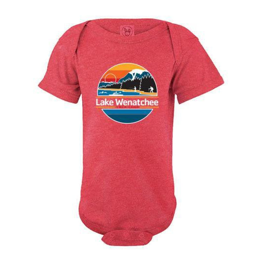 Lake Wenatchee Baby Short Sleeve Bodysuit - Soft Cotton Onesie for Newborns & Infants - Perfect for Playtime, Daycare & Family Outings
