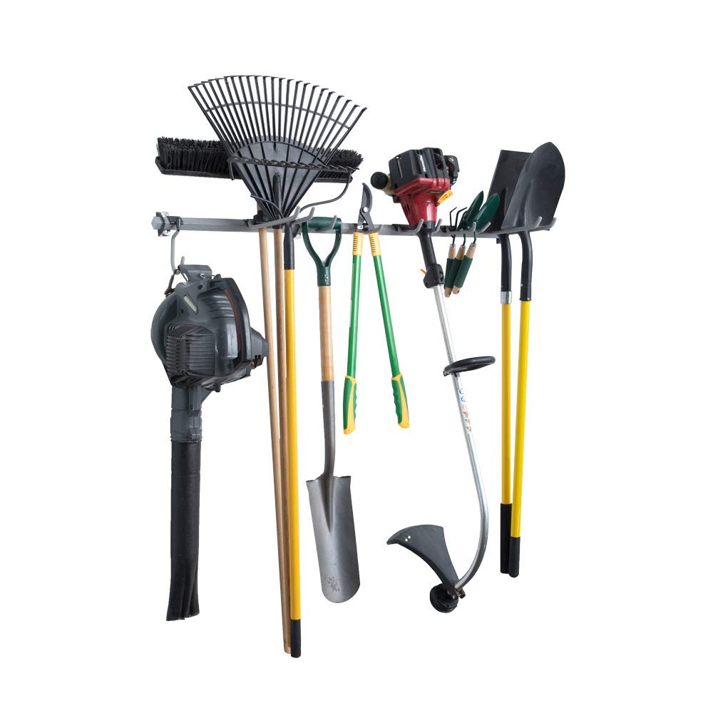 Monkey Bars Yard Tool Rack (Large) - Heavy Duty Garage & Garden Organizer for Shovels, Rakes & Outdoor Equipment - Perfect for Shed, Garage & Backyard Storage