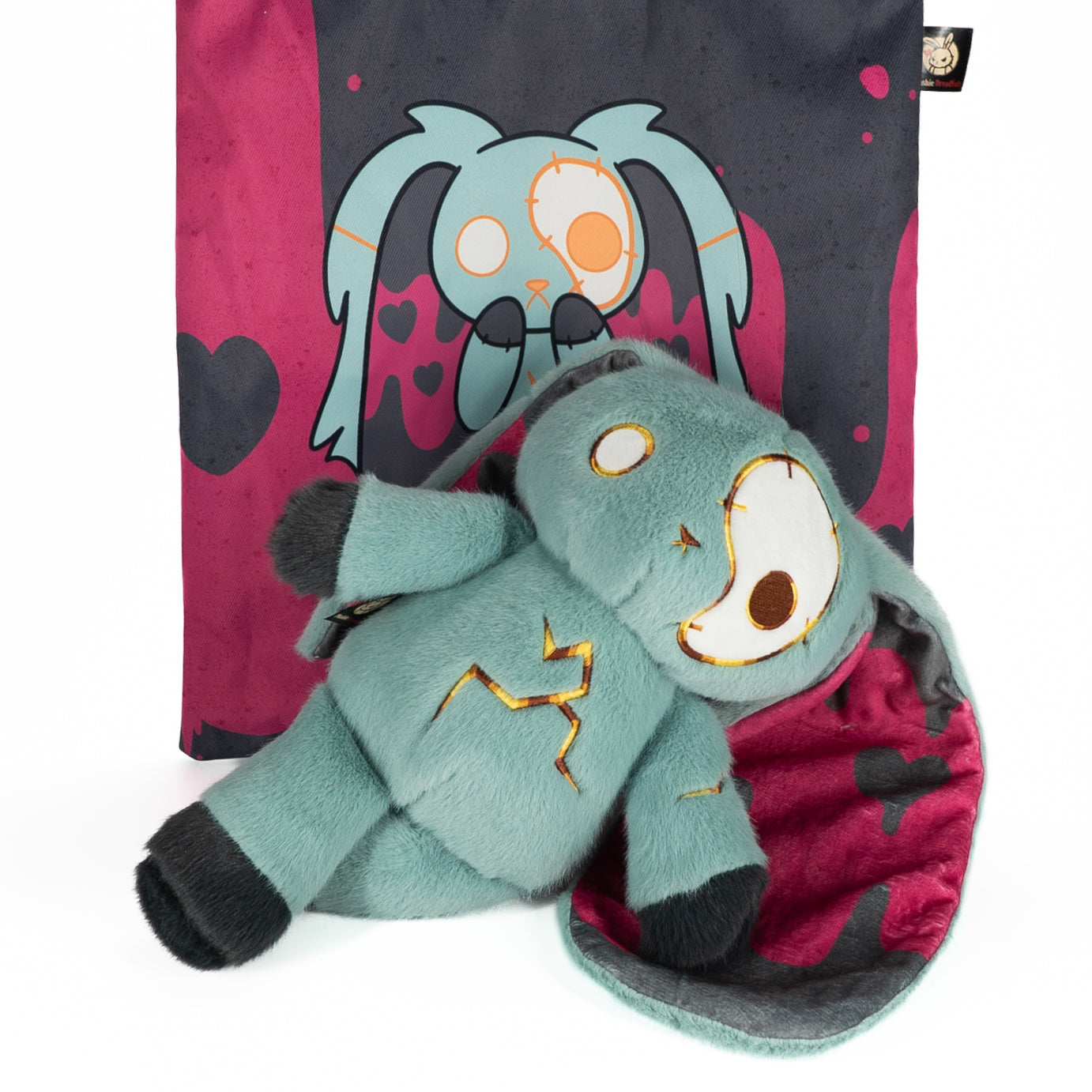 Plushie Dreadfuls Complex PTSD (CPTSD) Rabbit Stuffed Animal - Soft Comfort Toy for Anxiety Relief, Therapy Support & Emotional Healing - Perfect for PTSD Survivors, Mental Health Awareness & Cuddling