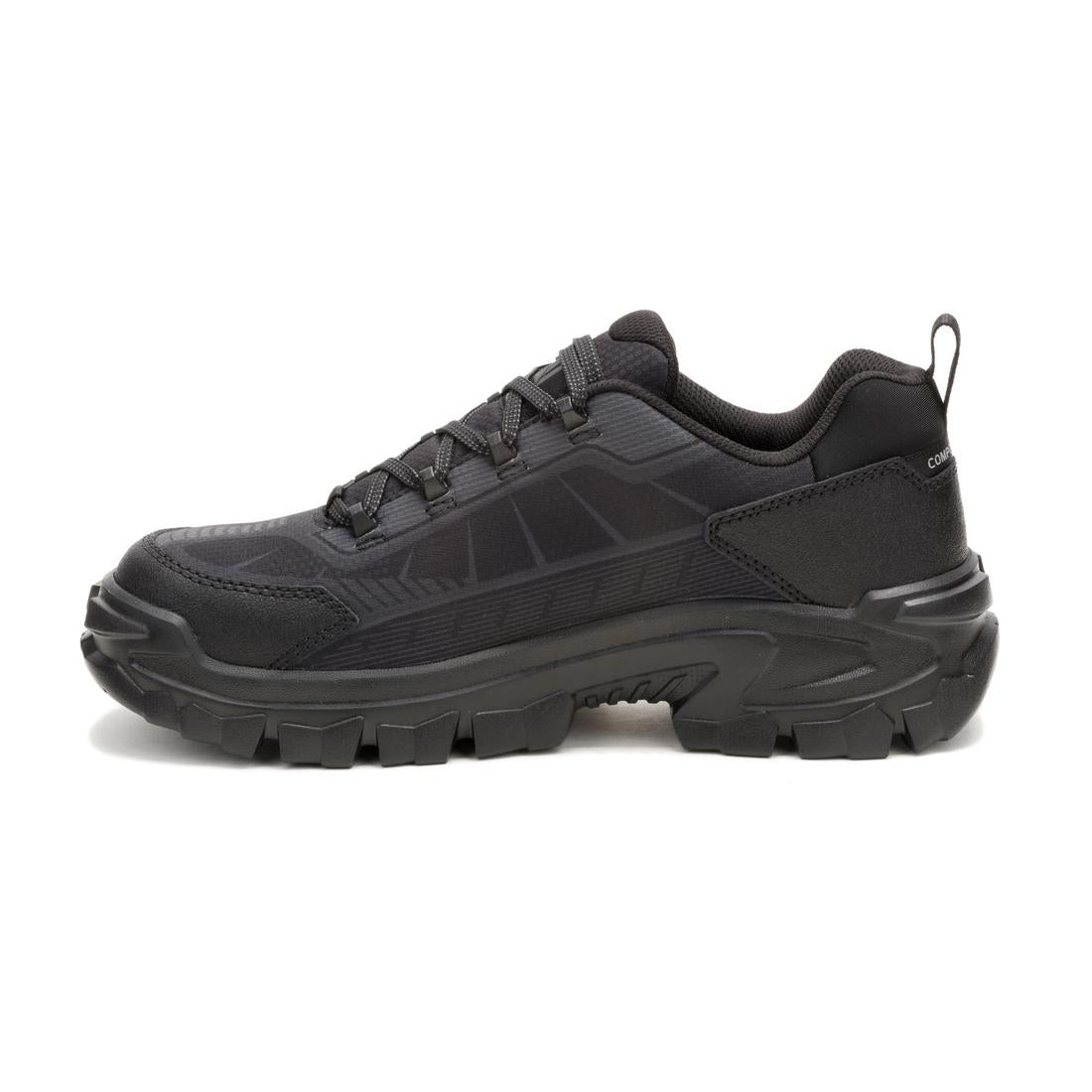 Invader Sport Lo Mesh Composite Toe Work Shoes - Black Breathable Safety Shoes for Men | Construction, Warehouse & Outdoor Work