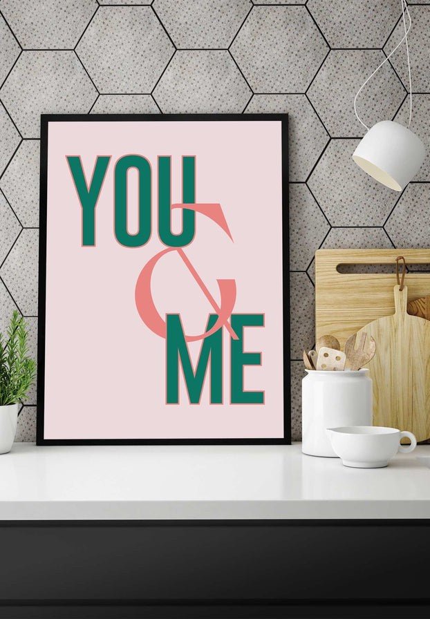 You And Me Print - Custom Couple T-Shirts for Valentine's Day, Anniversary & Matching Outfits | Perfect Gift for Couples, Best Friends & Family